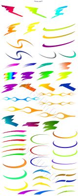 Strokes, swooshes