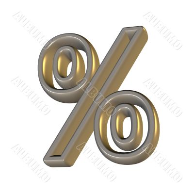 3D percent character