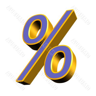 3D percent character