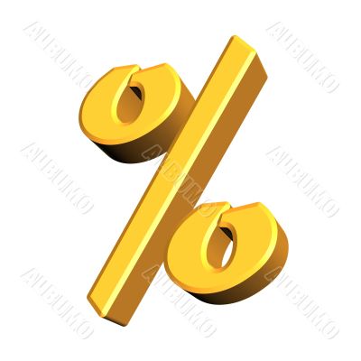 3D percent character