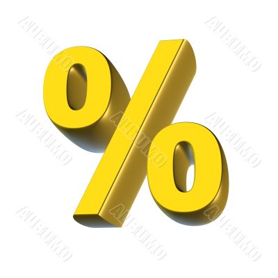 3D percent character