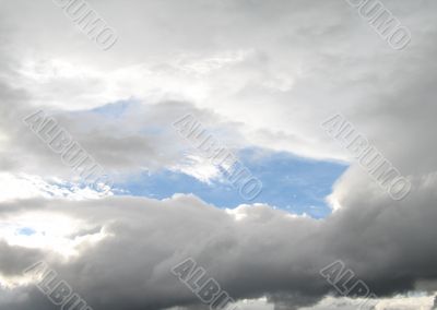 blue sky and white clouds