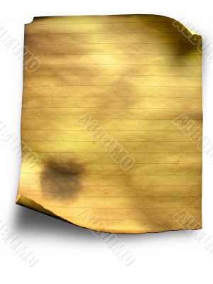 Old lined burned paper backgruond
