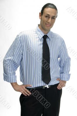 portrait of young handsome businessman