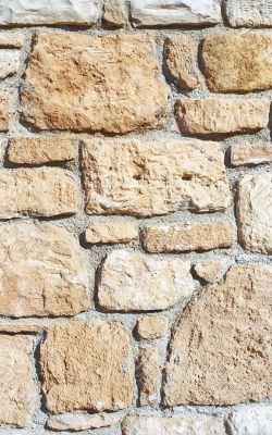  Yellow stone wall