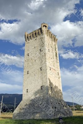 Ancient tower near Trevi