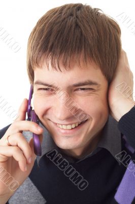 Young man with mobile phone