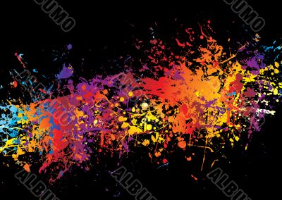 ink crash rainbow