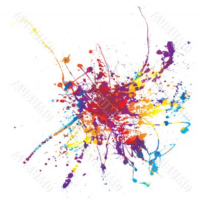 paint splat rainbow