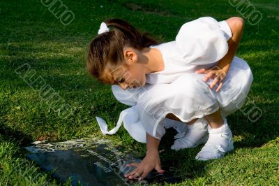 Girl with Gravesite