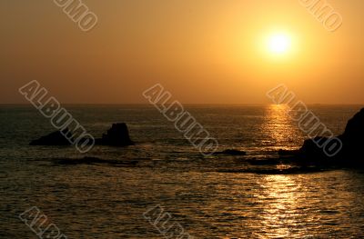Sunset and Cliffs