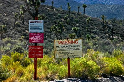 Warning Signs at Area 51