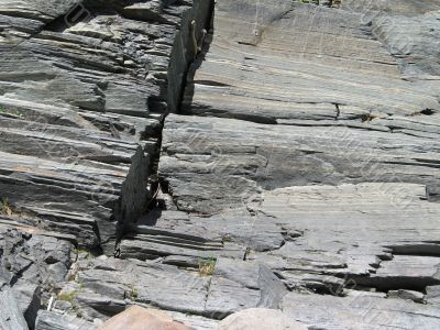 grey rock close up