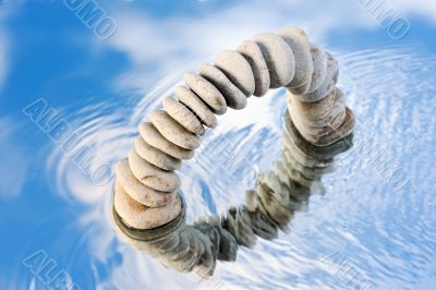 The stone bridge in the sky