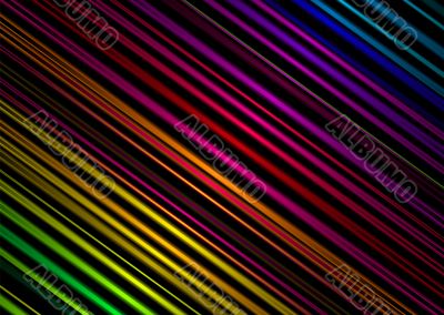 rainbow stripe metal diagonal