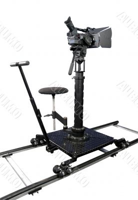 hd camcorder on the dolly