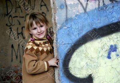 girl in ruins