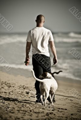 Man and His Faithful Dog
