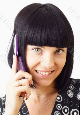 woman with mobile phone