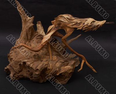 Wood statuette