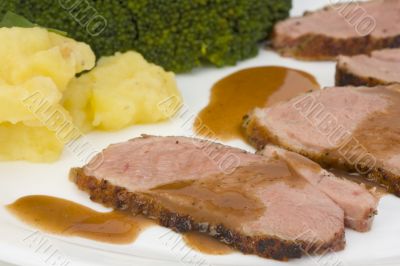 roasted duck fillet