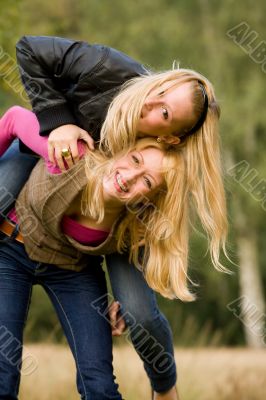 Falling and smiling
