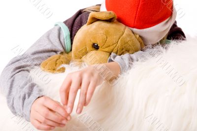 Sleeping me and the dog