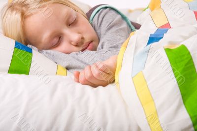 Cute sleeping child