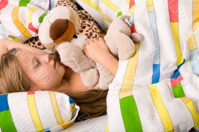 Child in a deep sleep