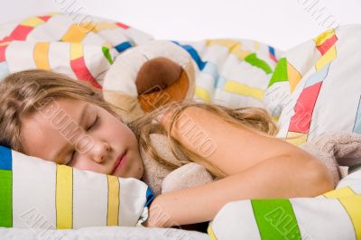 Cute sleeping child