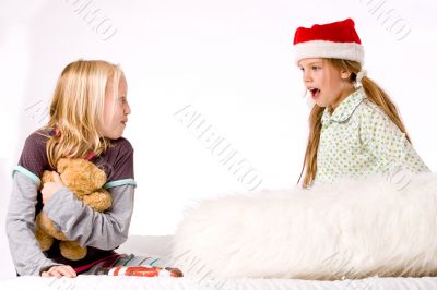 Christmas fight have the bear