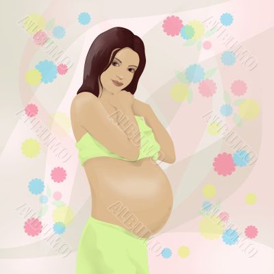 young pregnant woman