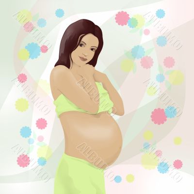  young pregnant woman