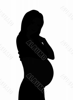 pregnant silhouette