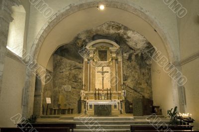 Ancient church carved in the rock