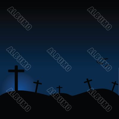 Halloween cemetery