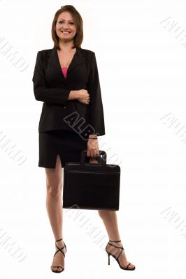 Full body of business woman