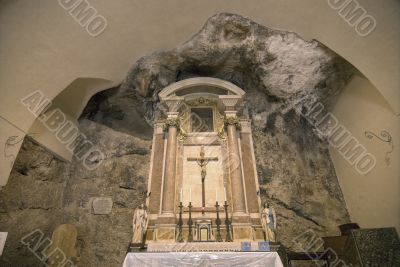 Ancient church carved in the rock