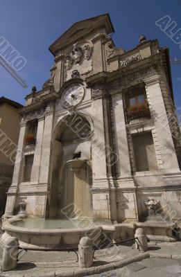 Monumental fountain in Spoleto