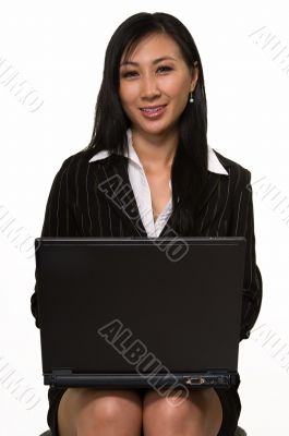 Woman with laptop