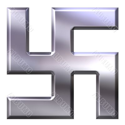 3D Silver Swastika