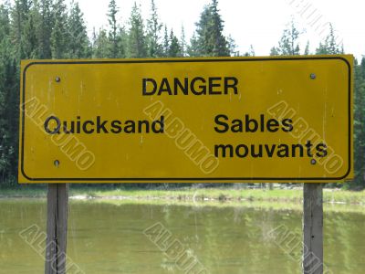 quicksand sign