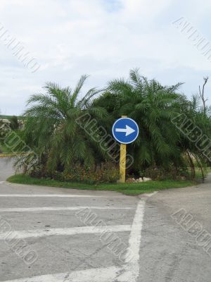 street direction sign
