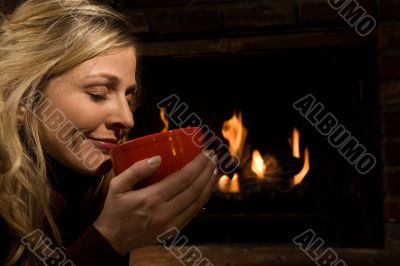 Soup or coffee by the fire