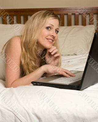Computer work from bed