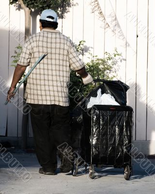 Man Recycling