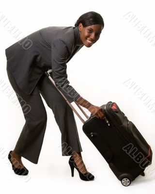 Woman with luggage