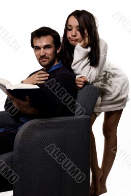 Couple at home