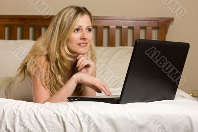 Computer work from bed