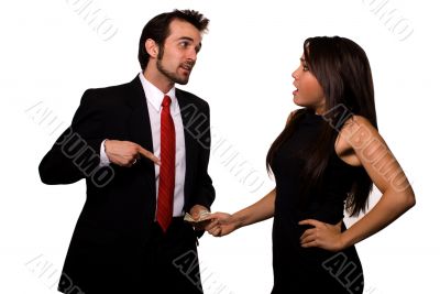 Arguing over money